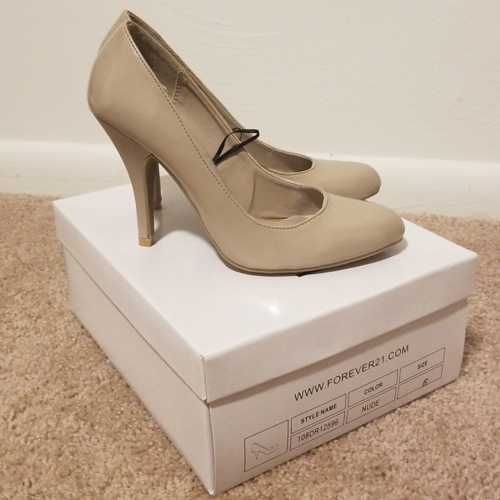 Nude Forever 21 Heels NWB